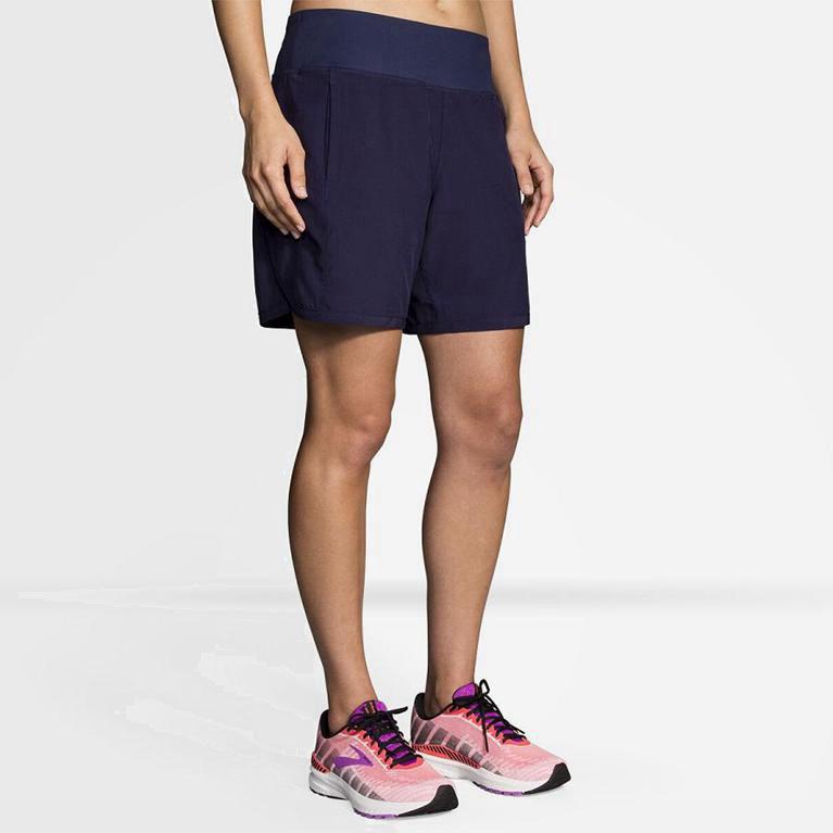 Brooks Chaser 7 Mujer Pantalones Cortos - Azules (3702LFASV)